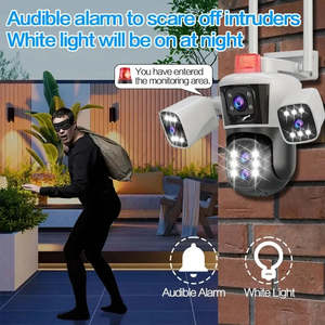 8K <b>Outdoor</b> Four-Lens Three Screens 10x Optical Zoom Cctv <b>Wifi</b> Wireless 16mp Ptz 360-Degree Ip <b>Security</b> <b>Camera</b> - Product Image 2