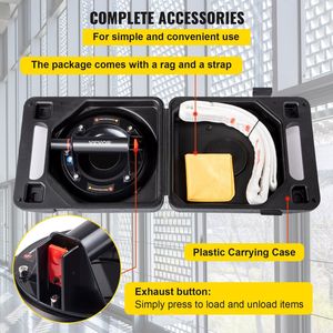 Sollevatore a ventosa per vetro resistente da 8 piedi con manico in plastica, capacità di carico 220 libbre, compatibile con il metallo - Nuovo Titolo - Product Image 6