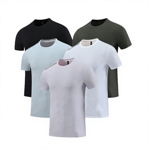 เสื้อยืดคอกลมแขนสั้นผ้าคอตตอน 100% ย้อมสีสำเร็จรูป ทรงหลวม น้ำหนักมาก สีพื้น สำหรับผู้ชาย  รับผลิตตามแบบ OEM พร้อมสกรีนโลโก้ด้านหน้า - Product Image 1