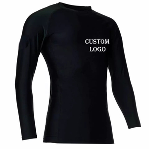 Customized Men's Rash Guard Swimsuit Custom Logo Neoprene Short Sleeve <b>Compression</b> 3mm Digital Printing Anti-Bacterial Quick Dry - Product Image 1