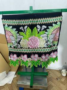 Women's Vintage Bohemian A-Line <b>Pleated</b> Anti-Wrinkle Soft 100% Polyester <b>Mini</b> <b>Skirt</b> Discharge Printed Knitted Lower Hem Summer - Product Image 3