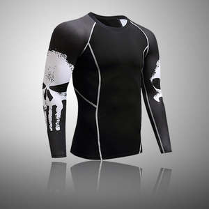 Ropa Interior Térmica de Compresión para Hombre, Invierno, MMA, Culturismo, Leggings con Estampado de Calavera, Traje Deportivo, Algodón, Fibra de Bambú - Product Image 4