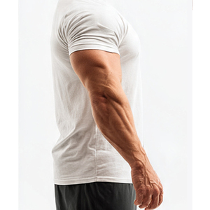 Workout Fitness Tee Shirts <b>Men</b> Short Sleeve Gym Trainer T Shirt <b>Mens</b> Lightweight Quick Dry Bodybuilder T Shirts <b>Men's</b> - Product Image 4