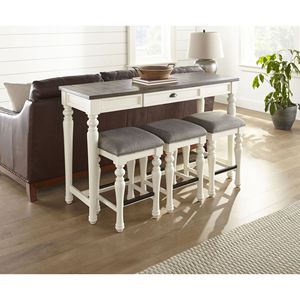 Joanna 4 pezzi bianco Set di mobili da Bar - Product Image 6