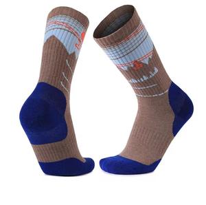 Chaussettes de sport pour hommes en polyamide, tricotées à la cheville et aux orteils, longueur mi-mollet, respirantes, motif uni, pour l'été - Product Image 4