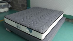 Colchón híbrido de muelles de bolsillo de diseño tradicional, firmeza media, comprimido al vacío con funda de tela de punto para dormitorio - Product Image 5