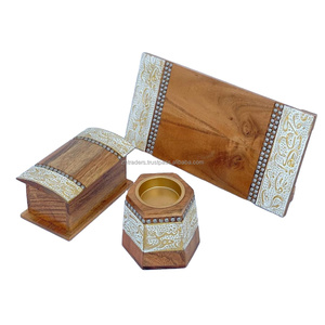 Harmonie céleste Ramadan compte à rebours en bois exquis brûleur Bakhoor et porte-Oud coffret cadeau pour cadeau de fête islamique Ramadan - Product Image 6