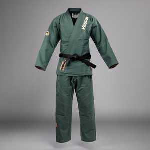 Venume - Fabricación Directa de Fábrica, Kimono de Jiu-Jitsu Brasileño (BJJ) Verde, Hecho a Medida, Material de Algodón para Competición Profesional, Ropa de Artes Marciales - Product Image 1