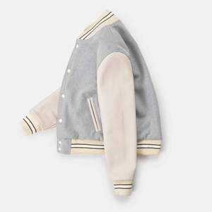 Veste Bomber en Chenille Brodé avec Lettres, Style Collège, Université, Baseball, Varsity 2025 - Product Image 3