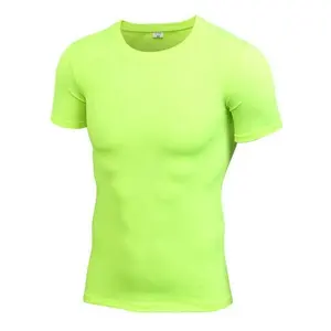 compression t shirts for men fitness wear quick dry custom short sleeve gym workout men clothing customized