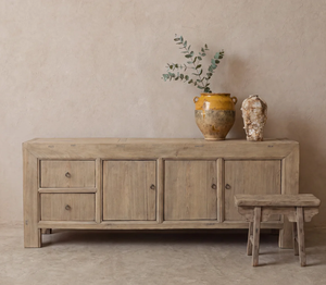 Handmade Rustic Solid Wood Living Room & Bedroom <b>Cabinet</b> <b>with</b> 2 <b>Drawers</b> and 3 Doors Modern <b>Storage</b> Furniture for Home Use - Product Image 3