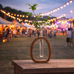 Nuevo Diseño de Florero Japonés de Madera, Simple, Hidropónico, para Flores Delicadas, Uso Doméstico, Decorativo y Moderno - Product Image 1