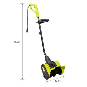 Souffleuse à neige filaire noire et verte de 12 pouces avec certification ETL 120V 60Hz - Product Image 2