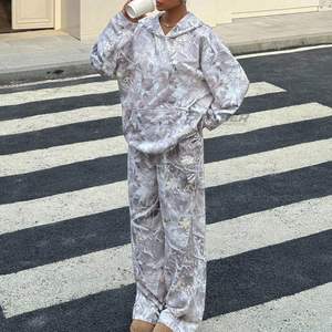 Survêtement athleisure streetwear Y2K pour femme 100% coton délavé à l'acide avec logo personnalisé Fournisseur - Product Image 1