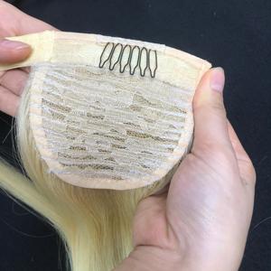 Wholesale High Grade Virgin Straight Nano Tip <b>Ponytail</b> Hair Extensions Cuticle Aligned Double Drawn Loose Deep Wave Natural - Product Image 4
