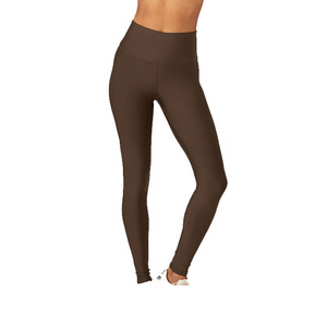 Factory Women's Knee-Length Gym Fitness <b>Leggings</b> Mid Waist Casual <b>Workout</b> Yoga Logo Print Design Breathable Spandex <b>Leggings</b> - Product Image 1