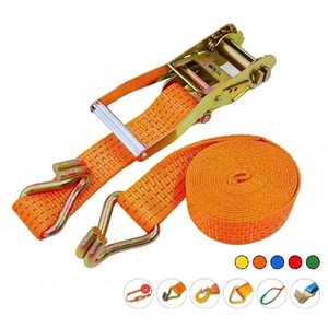 Sangle d'arrimage en polyester de 50 mm avec boucle à cliquet, sangles robustes pour le transport avec une résistance à la rupture de 3000 kg - Product Image 2