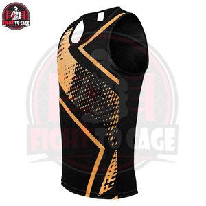 Ensemble de vêtements de boxe en gros sous marque privée, impression par sublimation, tenue de combat unisexe, short de boxe en satin personnalisé, débardeur extensible - Product Image 2