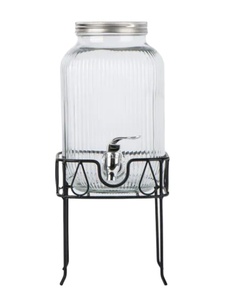 Distributeur de boissons transparent avec support - Product Image 1