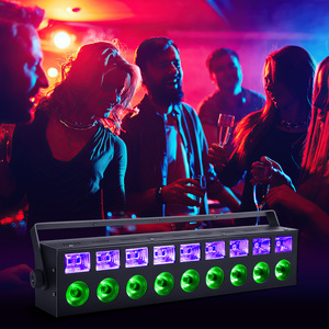 4 in1DMX512 son Ctrl <span class=keywords><strong>Led</strong></span> couleur RGBW + UV linéaire rondelle DJ scène teinture lumière pour théâtre Club Halloween fête KTV événement <span class=keywords><strong>Bar</strong></span> - Product Image 5