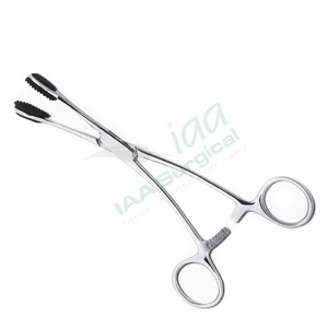 คีมคีบจับลิ้นเล็กเครื่องมือทันตกรรมสัตวแพทย์คีมหนีบลิ้นคอลลินทำจากเหล็ก - Product Image 1