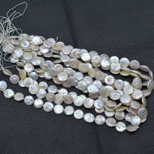 Collier de perles de style classique en perles de culture d'eau douce naturelles de 12 mm et 14 mm, perles rondes, perles blanches, bijoux de mariage pour femmes - Product Image 5