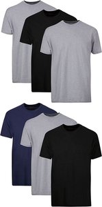 T-shirts noirs personnalisés pour hommes, manches courtes, col rond, 100 % coton peigné, logo frontal, style formel, coupe ample, anti-boulochage, été - Product Image 2