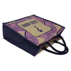 Sac fourre-tout en jute de haute qualité, fourni directement par l'usine, vente en gros à bas prix, logo personnalisé imprimé, Bolsas De Yute - Product Image 5