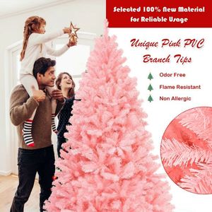 Albero di Natale Artificiale Premium da 2,3 m con Rami a Cerniera, Abete Pino Pieno con Bacche, Supporto in Metallo, Decorazione per Interni - Product Image 5