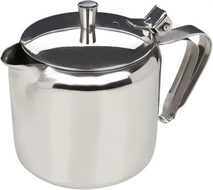 Tetera de Acero Inoxidable con Tapa, Acabado Espejo, para Té y Café, Duradera, para Uso en el Hogar y Hoteles - Product Image 6