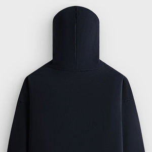 เสื้อฮู้ดดี้ผู้ชายทรงทันสมัย สวมใส่สบาย ดีไซน์ไหล่ตก ทรงโอเวอร์ไซส์/ทรงโมเดิร์น สีพื้น ผ้าเนื้อนุ่ม มีโลโก้ - Product Image 5