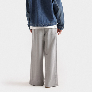 Pantalones deportivos casuales para hombre, con rayas laterales personalizadas, de poliéster grueso, estilo jogger, holgados, con cordón ajustable - Product Image 3