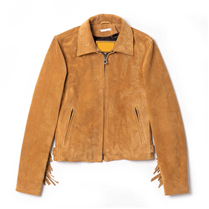 Custom Western Leather <b>Fringe</b> Casual Loose Letter Print <b>Jacket</b> Suedette Cowgirl Motorcycle Racing Biker Coat for Women - Product Image 1