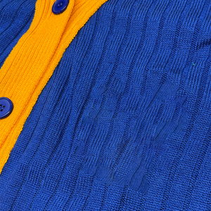 Nouveau cardigan en coton torsadé pour femmes avec logo personnalisé SGRho, longueur mi-longue, boutonné, pour université et sororité, vente en gros OEM ODM - Product Image 6