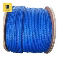 Corde de levage synthétique HMPE la corde Hmpe 12 brins 40mm la plus solide pour corde d'amarrage utilisée marine et industrielle