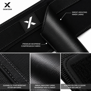 Ceinture de soutien lombaire en néoprène personnalisée pour la musculation, réglable, OEM ODM, fabricant de produits de fitness - Product Image 3