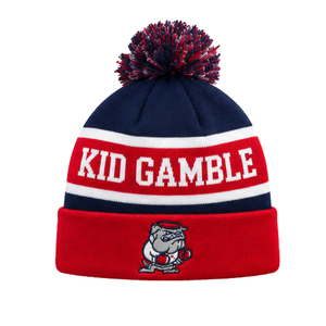 Bonnet tricoté personnalisé avec pompon, chaud pour l'hiver, à revers, logo brodé, pour équipes sportives, vente en gros, fabricant OEM ODM, en vrac - Product Image 1