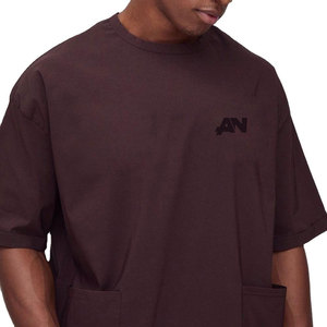 T-shirt pour homme surdimensionné, coupe ample, style urbain, tissu en coton doux, respirant, tenue décontractée, léger, confortable - Product Image 3