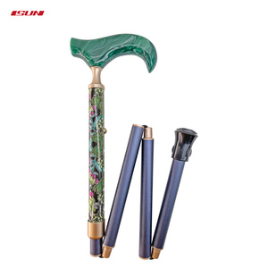 ไม้เท้าอลูมิเนียมอัลลอย5ส่วนปรับได้น้ำหนักเบาพร้อมฐานยางกันลื่น - Product Image 2