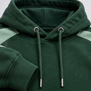 Oferta Destacada: Sudadera con Capucha para Hombre, Verde, Sostenible, Nueva Colección, Personalizable, Corte Holgado, Informal, con Bolsillos Laterales y Centrales - Product Image 5