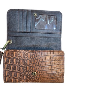 Asequible cuero embrague teléfono cartera cocodrilo con Berry Concho Top indio fabricante y proveedor Saman exportaciones - Product Image 3