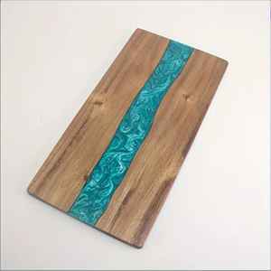 Tabla de Cortar de Resina de Madera de Alta Calidad, Vajilla Personalizada Ecológica, Fácil de Limpiar, para Cortar Verduras y Queso, Elegante para la Cocina - Product Image 1