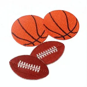 Parches bordados para ropa insignias etiquetas al por mayor logotipo personalizado bordado hierro en parches para NFL NBA Team AFC Club