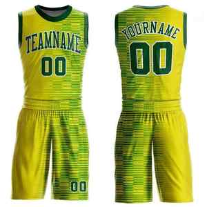 Ensemble d'uniformes de basketball profilés - Maillot en tissu mesh à col en V et short - Vêtements de sport respirants haute performance unisexe pour adultes personnalisables - Product Image 1
