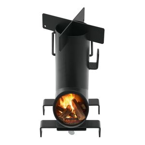 Fornello Rocket Portatile Pieghevole da Campeggio in Acciaio al Carbonio, Fornello a Legna per Escursionismo con Borsa per il Trasporto, per Bruciare Rami - Product Image 6