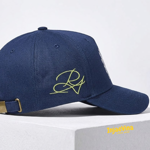 Casquettes de baseball unisexes courbées à 5 panneaux en coton personnalisables avec logo, ajustables, pour le sport et la protection solaire, vente en gros - Product Image 2