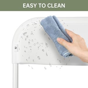 <b>Foldable</b> Steel Metal <b>Beach</b> <b>Chair</b> with Plastic Accessories for Outdoor Events Gardens Weddings Parties Hotels Dining - Product Image 4