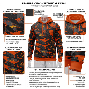 Sudadera con Capucha Sublimada al por Mayor, Diseño Personalizado, Sudadera Deportiva de Forro Polar para Hombre y Mujer, Fabricante OEM, Marca Privada, MOQ Bajo - Product Image 6