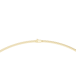 Chaîne cubaine italienne unisexe en or jaune 18 carats plaqué rhodium, abordable, pour fêtes, mariages, événements élégants et usage quotidien - Product Image 4