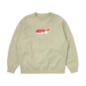 <b>Men's</b> Oversized Crew Neck Acid Washed Sweatshirt Solid Color 100% Cotton Material <b>Pullover</b> Casual Autumn Wear <b>Men's</b> Sweatshirts - Product Image 2